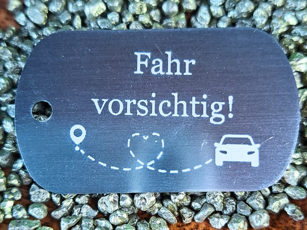 Dogtag Silber Spruch