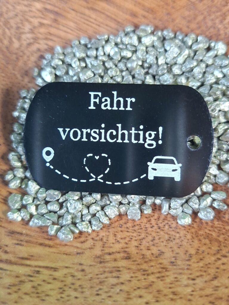 Dogtag schwarz Spruch